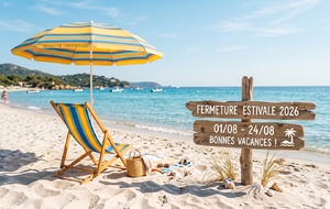 Dates de fermeture estivale 2026
